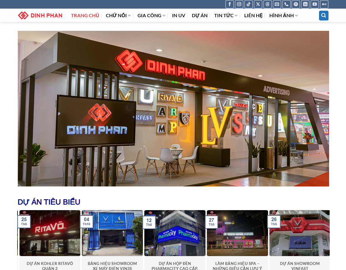 website dinhphanadvertising.com
