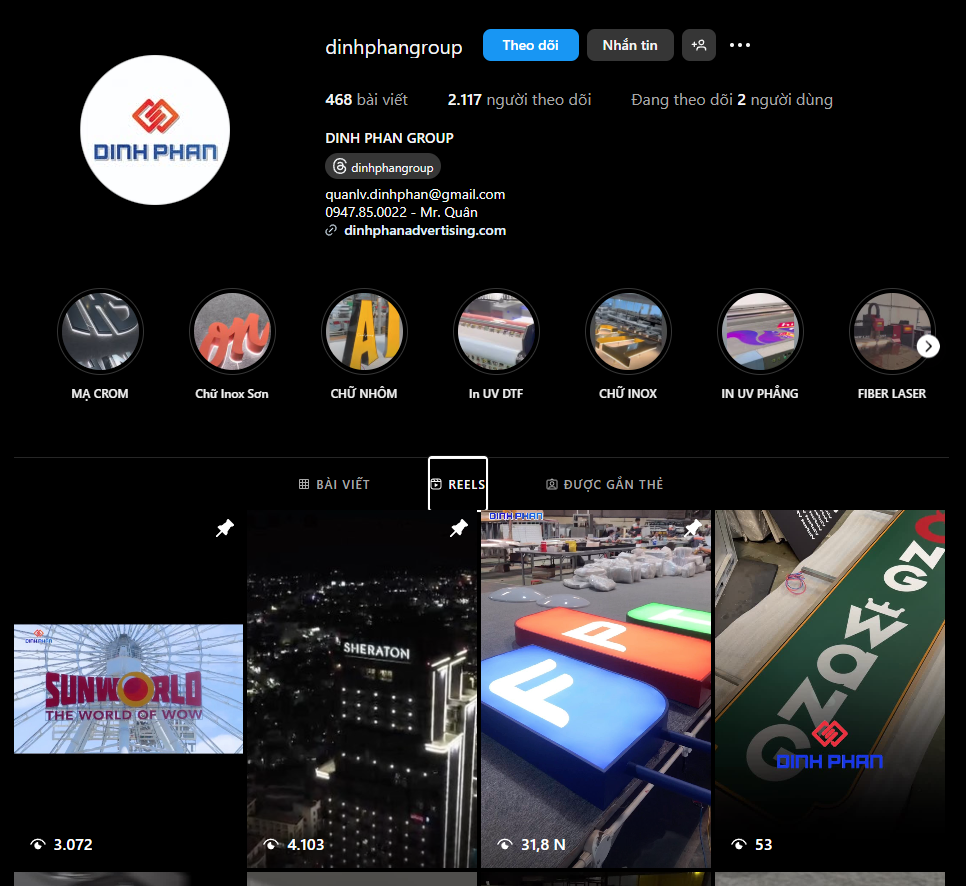 instagram DinhPhanGroup